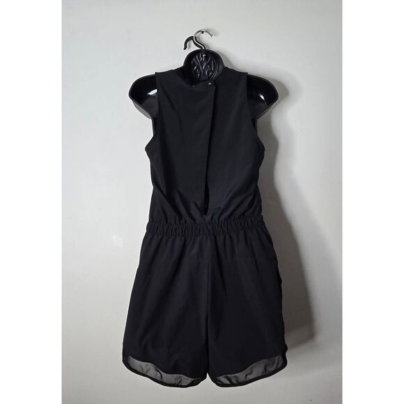 Zella Getaway Sporty Sleeveless Romper Size XS Black Jumper Playsuit Nordstrom - Picture 4 of 6
